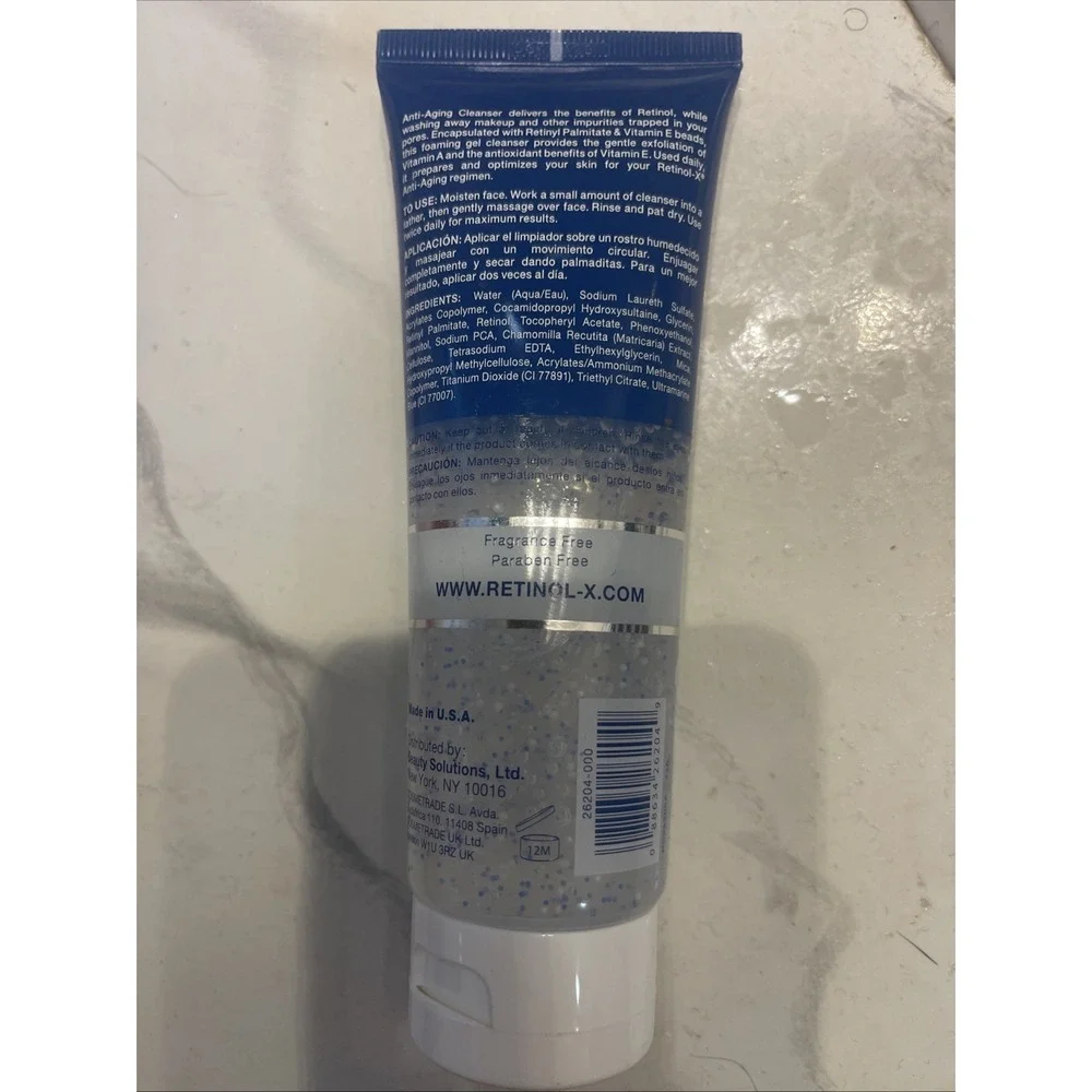 Retinol-X Anti-Aging‎ Cleanser Triple Action 4 Fl oz w/ Vitamins Sealed New!